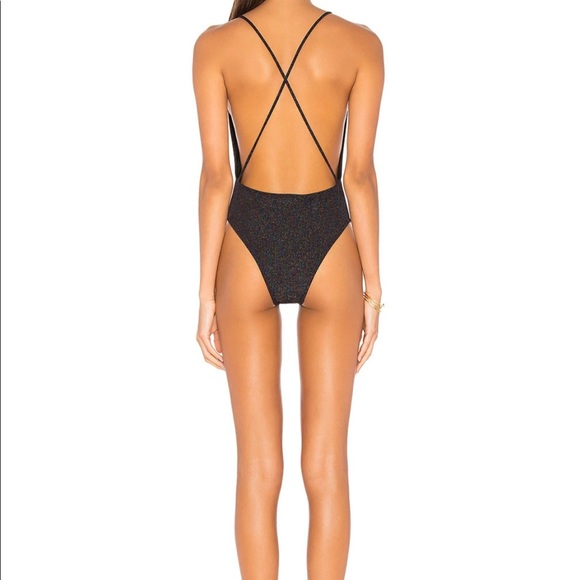 NWT Motel Black Crave Swimsuit Size L - Picture 3 of 4